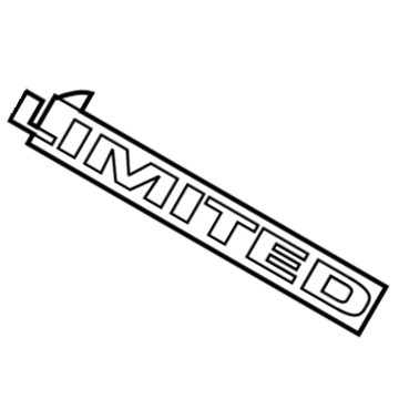 Mopar 5113299AA Nameplate, Rear