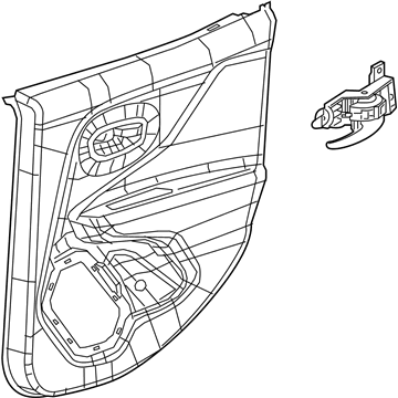 Jeep 6MT67LXHAA Panel - Rear Door Trim