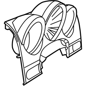 Mopar 1DZ231DVAB Cluster Bezel, Gray