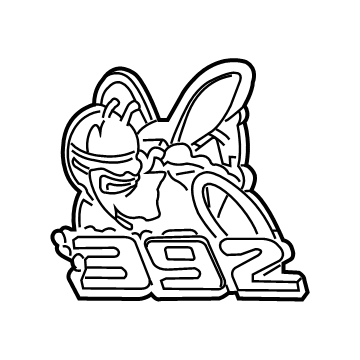 Mopar 68394690AA Emblem, Front Driver Side