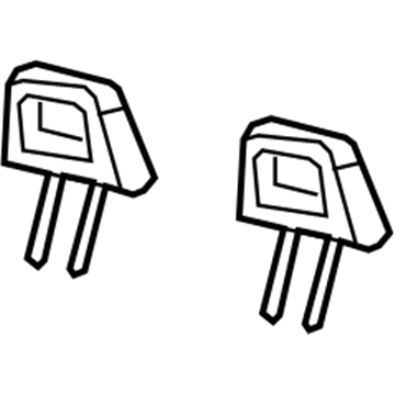 Mopar 1ER341KAAA Headrest, Beige, Rear