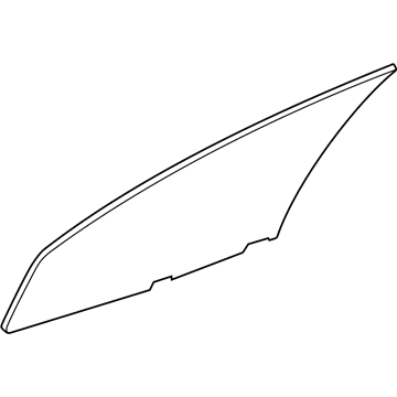 Mopar 4574927AD Door Glass, Green, Front Driver Side