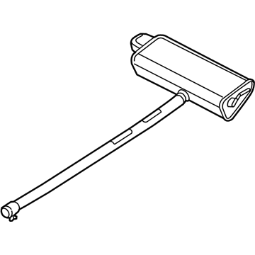 Jeep 68304160AA Muffler - Exhaust