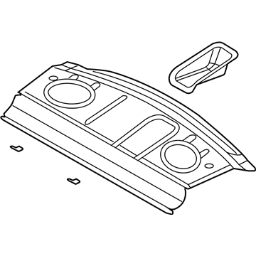 Mopar XR68DW1AG Package Tray, Rear