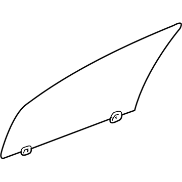 Mopar 4814613AI Door Glass, Front Driver Side