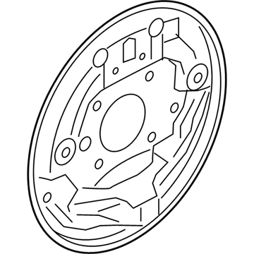 Mopar 68261717AA Backing Plate, Rear Driver Side