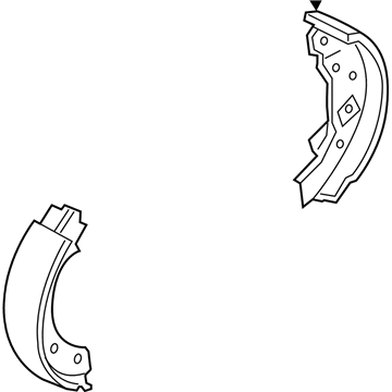 Mopar 68283192AA Brake Shoes, Rear