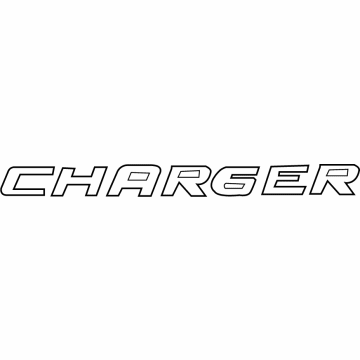 Mopar 4806234AA Nameplate, Rear