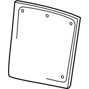 Mopar 1DU211D1AA Seat Back Panel, Light Gray, Rear Center Driver Side