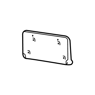 Mopar 68277137AA License Bracket, Front