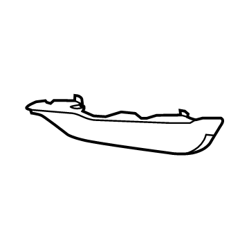 Mopar 68143096AC Deflector, Front Passenger Side