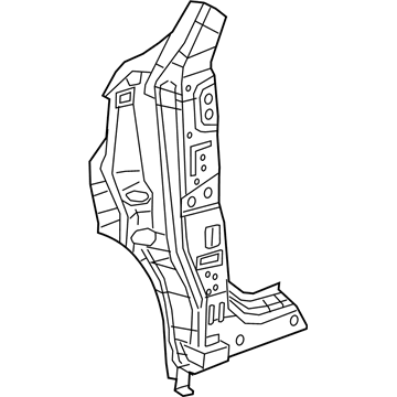 Mopar 68439289AA Hinge Pillar Reinforcement, Passenger Side