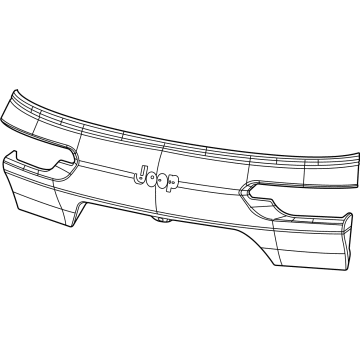 Mopar 7GL06TZZAA Applique, Rear