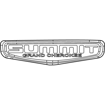 Jeep Grand Cherokee L Emblem - 68583340AA