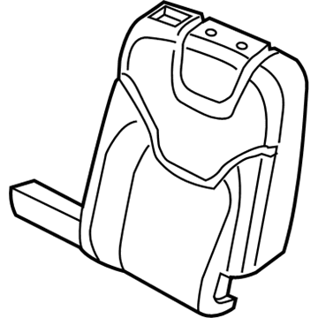 Mopar 68091765AB Seat Back Pad, Rear Driver Side
