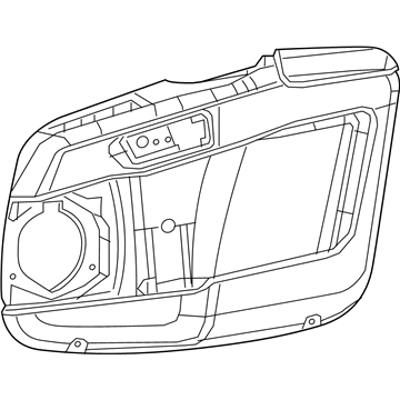 Mopar 5XV30LXHAA Door Trim Panel, Front Inner Passenger Side