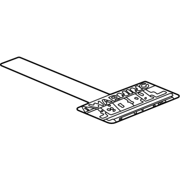 Jeep 68265143AA Air Bag Label