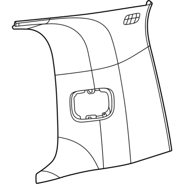 Jeep 7CA82SD4AC Rear Quarter Trim