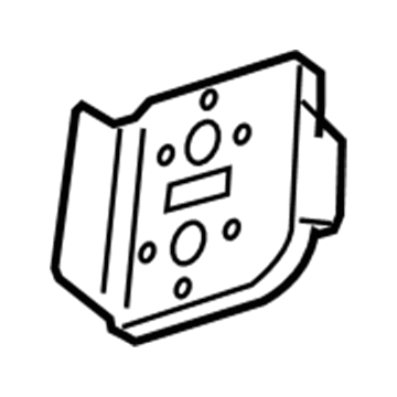 Mopar 55394200AB Striker Reinforcement, Rear