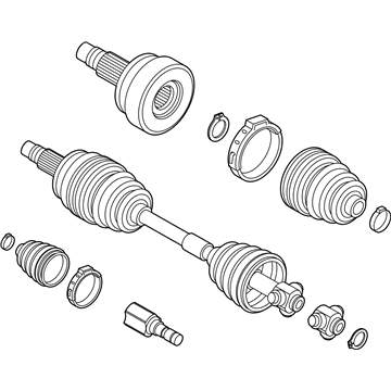 Jeep 68410245AA Shaft - Axle Half