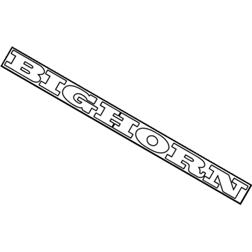 Ram 68366987AB Nameplate