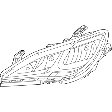 Chrysler Voyager Headlight - 68228944AH