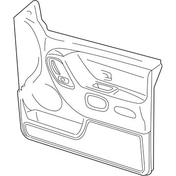 Mopar YX981DBAA Door Trim Panel, Blue, Front Inner Passenger Side