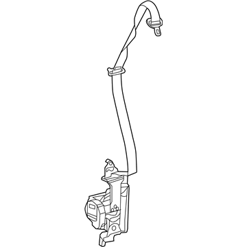 Mopar 5RL801L1AC Lap & Shoulder Belt, Beige, Front Outer Driver Side