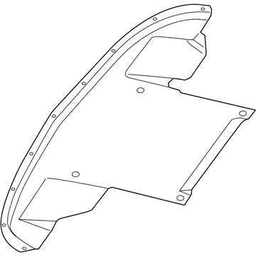 Mopar 5290136AF Splash Shield, Front