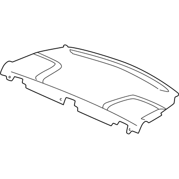 Mopar TJ05XTMBC Package Tray Trim, Sandstone, Rear