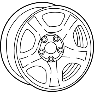 Jeep 5VL54RXFAA Wheel, Steel