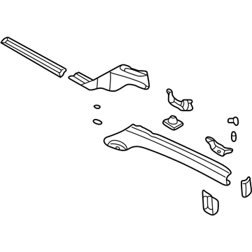 Mopar 4580698AS Lower Rail, Front Passenger Side