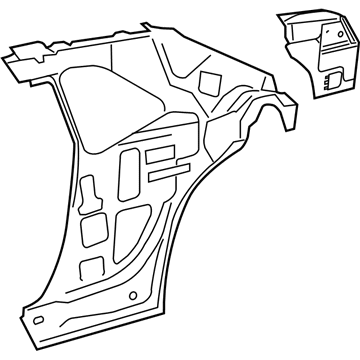 Dodge 68260430AI Inner Quarter Reinforcement