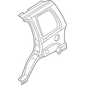 Mopar 68004531AC Quarter Panel Assy, Rear Driver Side
