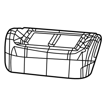 Mopar 7GK36TX7AC Cushion Cover, Black, Front Passenger Side