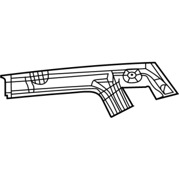 Mopar 68244054AB Trough Upper Reinforcement, Rear Passenger Side
