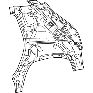Mopar 68408648AB Inner Panel Assembly, Rear Passenger Side