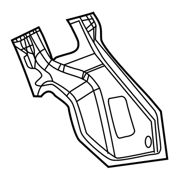 Mopar 68244050AA Trough Lower Reinforcement, Rear Passenger Side