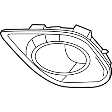 Mopar 68280428AA Fog Lamp Bezel, Front Passenger Side