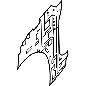 Mopar 68421202AA Inner Hinge Pillar, Front Passenger Side