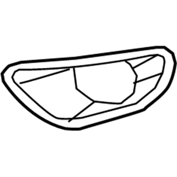 Mopar 68138358AA Fog Lamp Bezel, Front Passenger Side