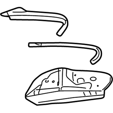 Mopar 4878816AE Mount Panel, Rear Passenger Side