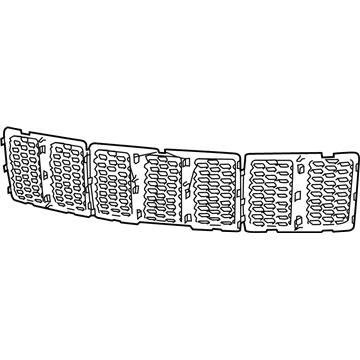 Mopar 68317863AA Grille, Black, Front
