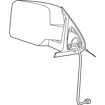 2008 Dodge Nitro Car Mirror - 55157189AI