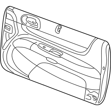 Mopar RU221T5AJ Door Trim Panel, Sandstone, Front Inner Passenger Side