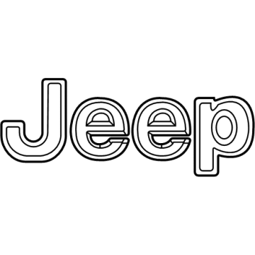Jeep Grand Cherokee Emblem - 68597312AA