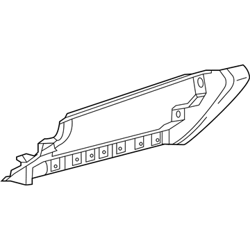 Mopar 5MG46DX9AC Bezel, Gray, Front