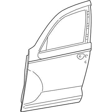 Mopar 5066966AC Door Shell, Front Passenger Side