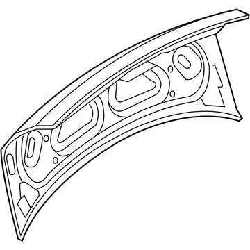 Mopar 5134207AC Trunk Lid, Rear