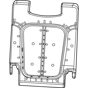 Mopar 68459500AB Seat Back Pad, Rear Passenger Side